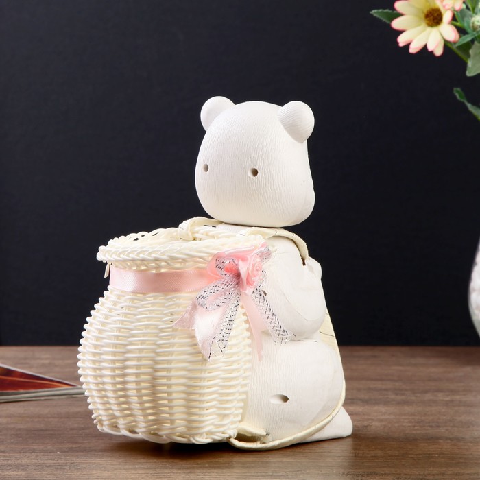 Корзина декоративная "Медвежонок" МИКС 18х16х11,5 см