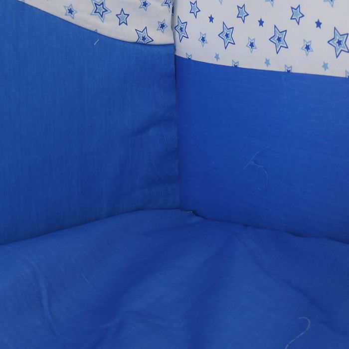 Комплект в кроватку "Звёздочки" (6 предметов), цвет голубой 10622