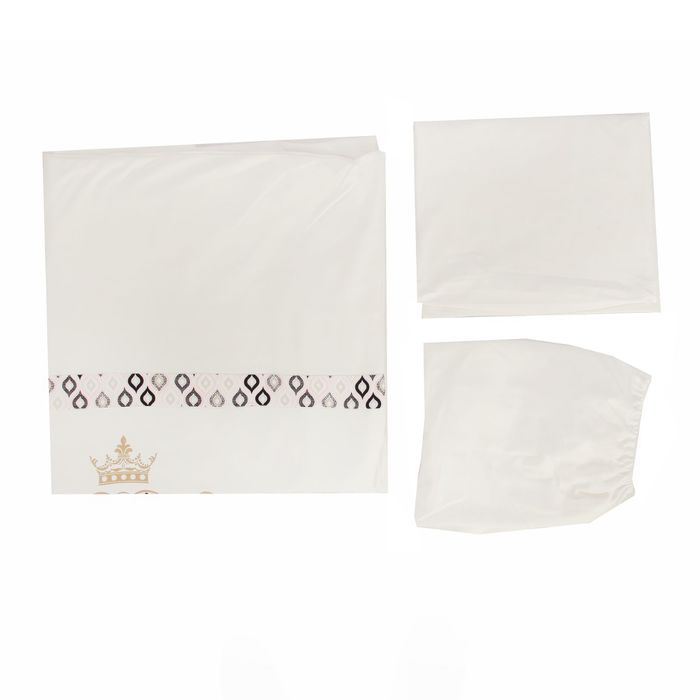 Комплект в кроватку "Для принцессы" (6 предметов), цвет бежевый 10015