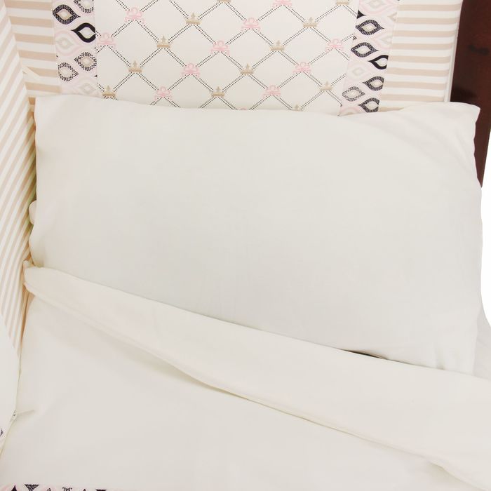 Комплект в кроватку "Для принцессы" (6 предметов), цвет бежевый 10015