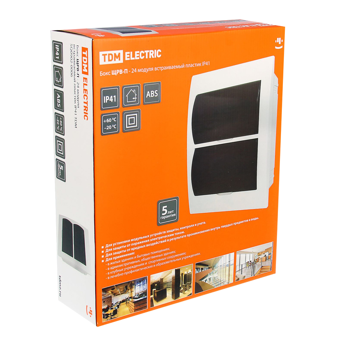 Щит TDM ЩРВ-П-24 модуля, IP41, встраиваемый, пластик, SQ0902-0006