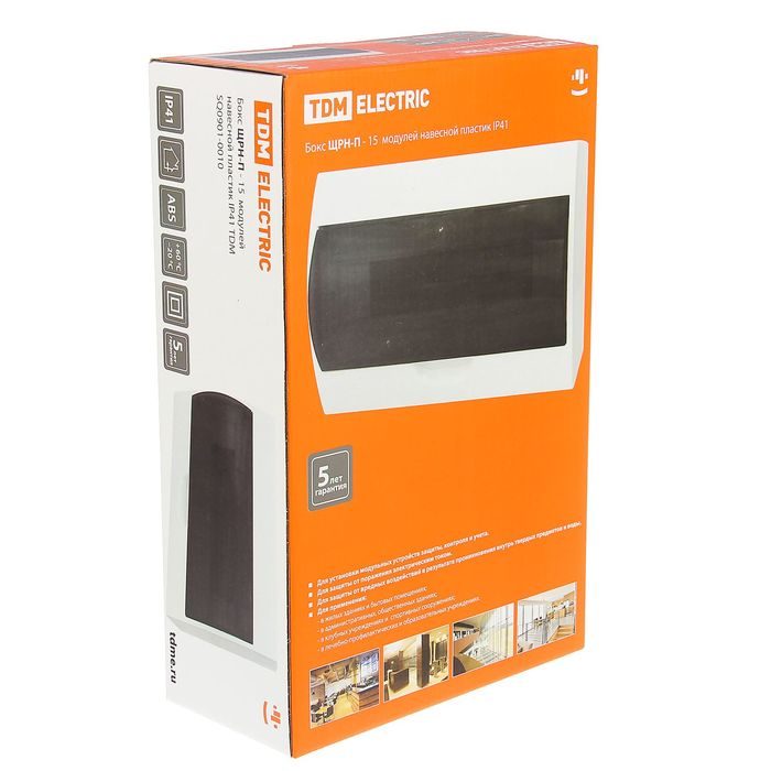 Щит TDM ЩРН-П-15 модулей, IP41, навесной, пластик, SQ0901-0010