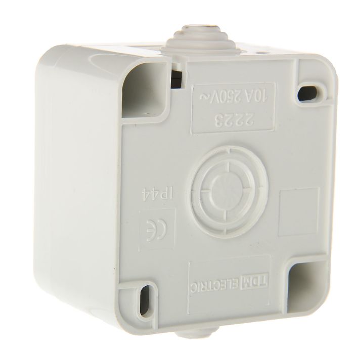 Выключатель TDM "Орель", 10 А, IP44, 2 клавиши, открытый, белый, SQ1802-0002