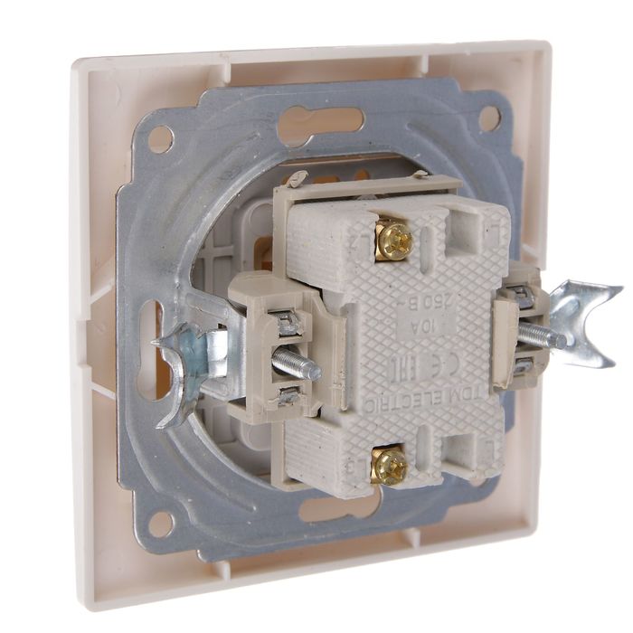 Выключатель TDM "Таймыр", 10 А, 1 клавиша, белый, SQ1814-0001