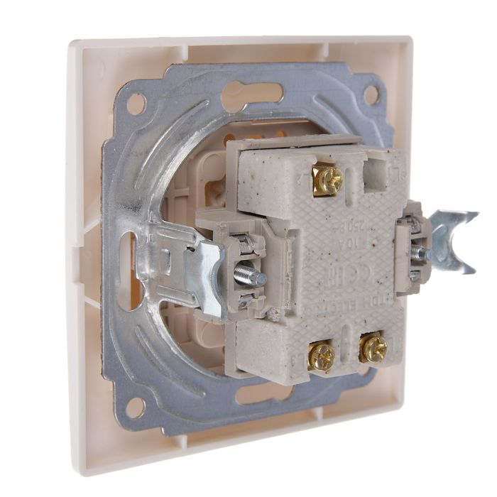 Выключатель TDM "Таймыр", 10 А, 2 клавиши, белый, SQ1814-0002