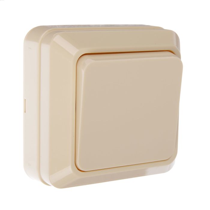 Выключатель TDM"Ладога", 10 А, IP20, 1 клавиша, открытый, цвет слоновая кость, SQ1801-0002
