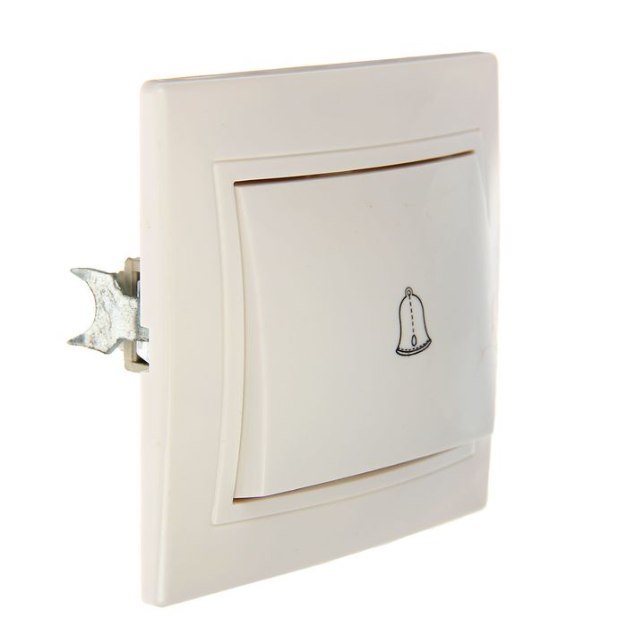 Звонок TDM "Таймыр", 6 А, одноклавишный, белый, SQ1814-0009