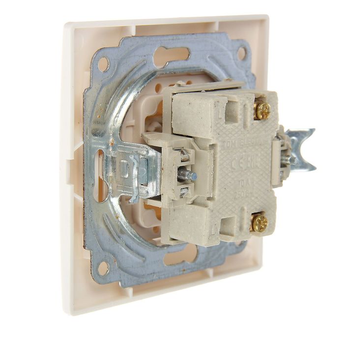 Звонок TDM "Таймыр", 6 А, одноклавишный, белый, SQ1814-0009