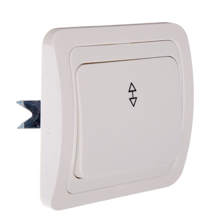 Переключатель TDM "Валдай", 10 А, 1 клавиша на 2 направления, белый, SQ1804-0003