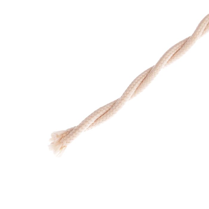 Провод ТDM "Ретро", ПВО 2х1.5 мм, витой, ГОСТ, "Эко", 50 м, бежевый, SQ2801-0011