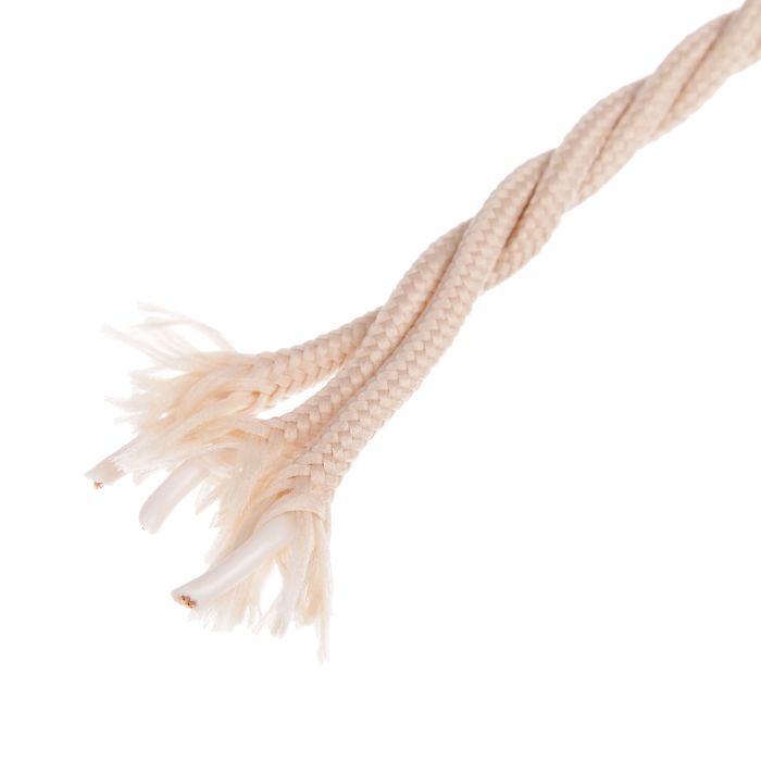 Провод ТDM "Ретро", ПВО 3х1.5 мм, витой, ГОСТ, "Эко", 50 м, бежевый, SQ2801-0013