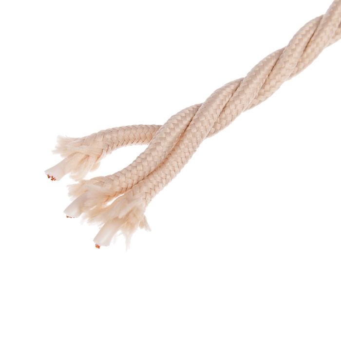 Провод ТDM "Ретро", ПВО 3х2.5 мм, витой, ГОСТ, "Эко", 50 м, бежевый, SQ2801-0014