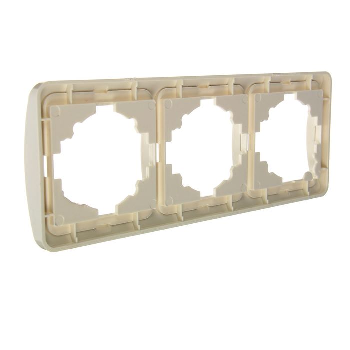 Рамка TDM "Валдай", трехместная, горизонтальная, белая, SQ1804-0019