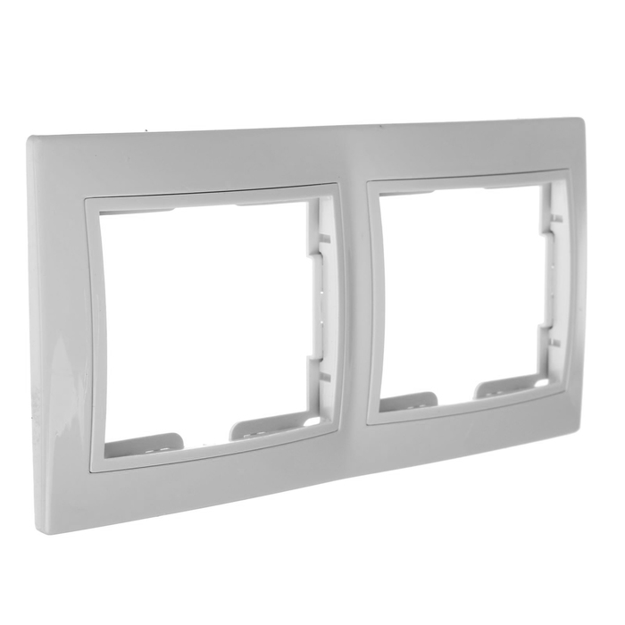 Рамка TDM "Таймыр", двухместная, горизонтальная, цвет слоновая кость, SQ1814-0126