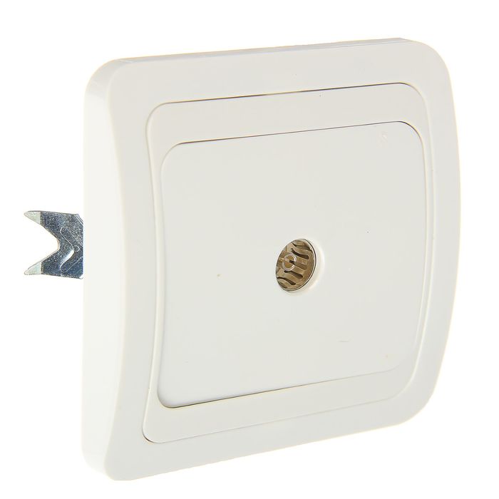 Розетка телевизионная TDM "Валдай", 0-2400 Гц, "мама", белая, SQ1804-0014