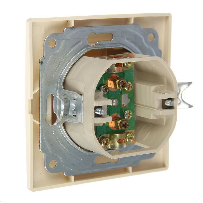 Розетка телевизионная TDM "Таймыр", 0-2400 МГц, "мама", цвет слоновая кость, SQ1814-0122