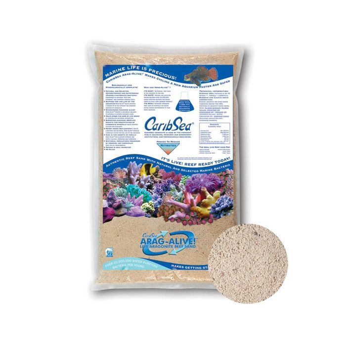 Грунт CaribSea Fiji Pink песок живой арагонитовый 0,5-1,5мм 9,07кг