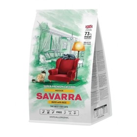 

Сухой корм SAVARRA Indor Adult Cat для взрослых кошек, утка/рис, 2 кг