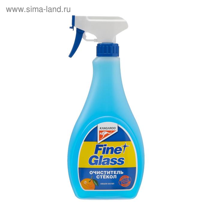 фото Очиститель стекол kangaroo glass cleaner аромат апельсина, 500 мл + салфетка