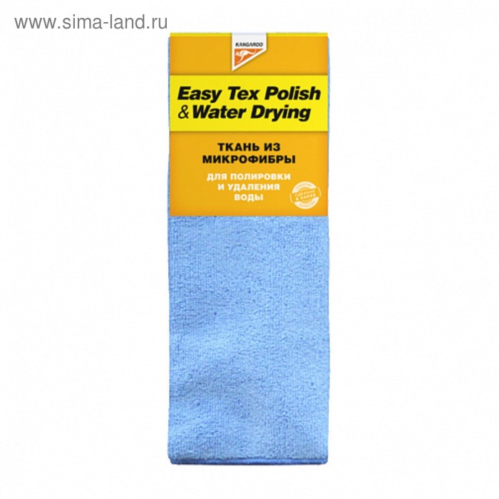 Ткань для протирки стекол авто Kangaroo Easy Tex Glass cleaning, 40 х 60 см