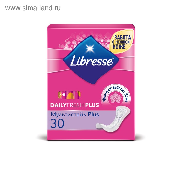 Ежедневные прокладки Libresse Dailyfresh MultiStyle Plus, 30 шт.