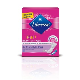 

Ежедневные прокладки Libresse Dailyfresh MultiStyle Plus, 30 шт.