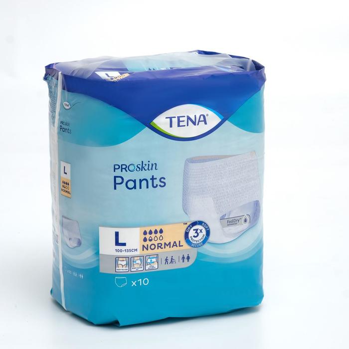 фото Подгузники-трусы tena pants normal, размер l (100-135 см), 10 шт.
