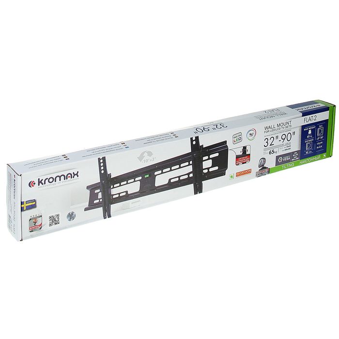 Кронштейн Kromax FLAT-2, 32-90", для ТВ, наклонный