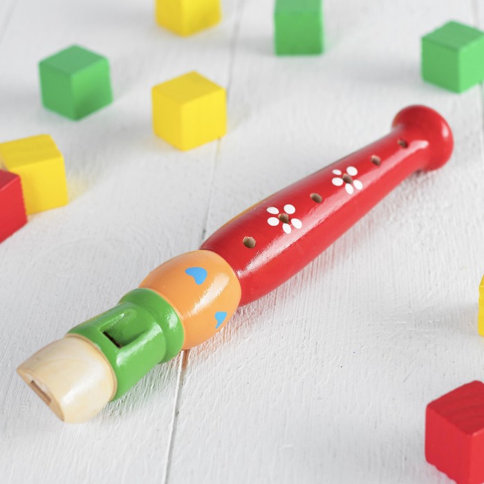 Музыкальная игрушка «Дудочка средняя», цвета МИКС музыкальная игрушка дудочка большая цвета микс