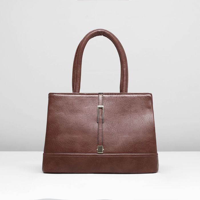 Сумка женская, 1 отдел с перегородкой, наружный карман, цвет коричневый