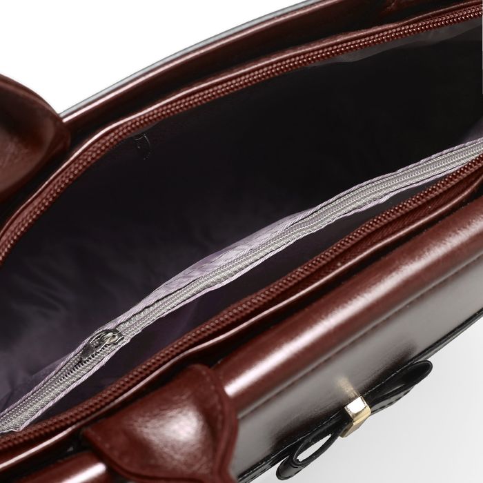 Сумка женская на молнии, 1 отдел, наружный карман, цвет коричневый