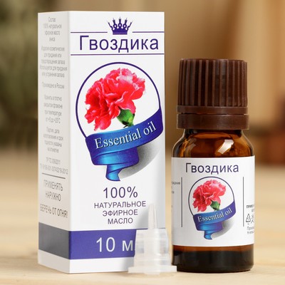 Эфирное масло "Гвоздика", флакон-капельница, аннотация, 10 мл, дезинфицирующее - Фото 1