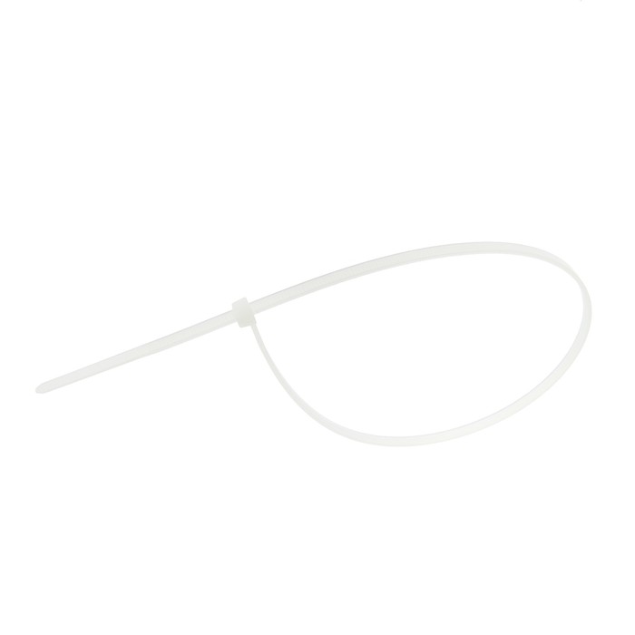 Стяжки нейлоновые Fortisflex КСС,4x370 мм, белые, набор 100 шт.