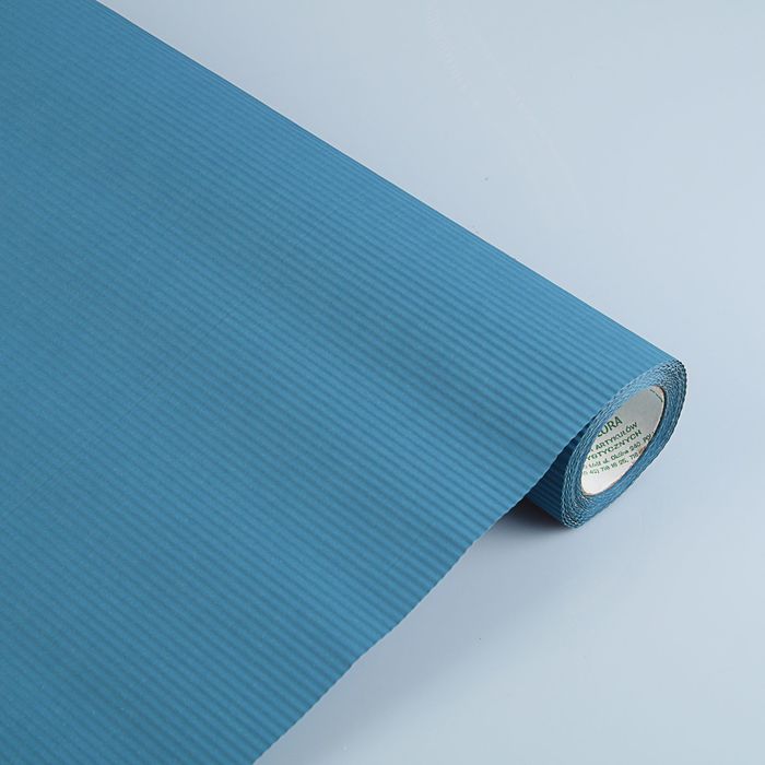 Бумага упаковочная крафт, двусторонняя синяя, 0.5 х 10 м