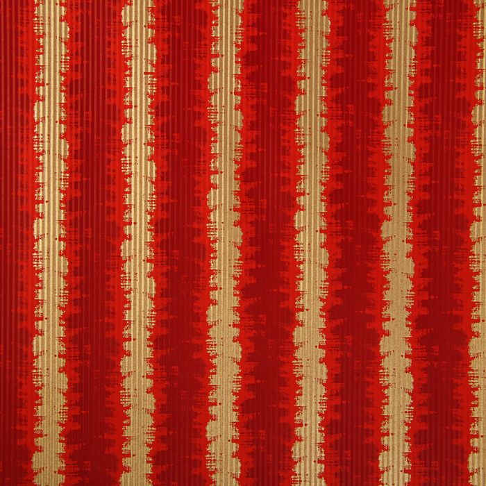 Бумага упаковочная крафт "Береста", красный-белый, 0.5 х 10 м