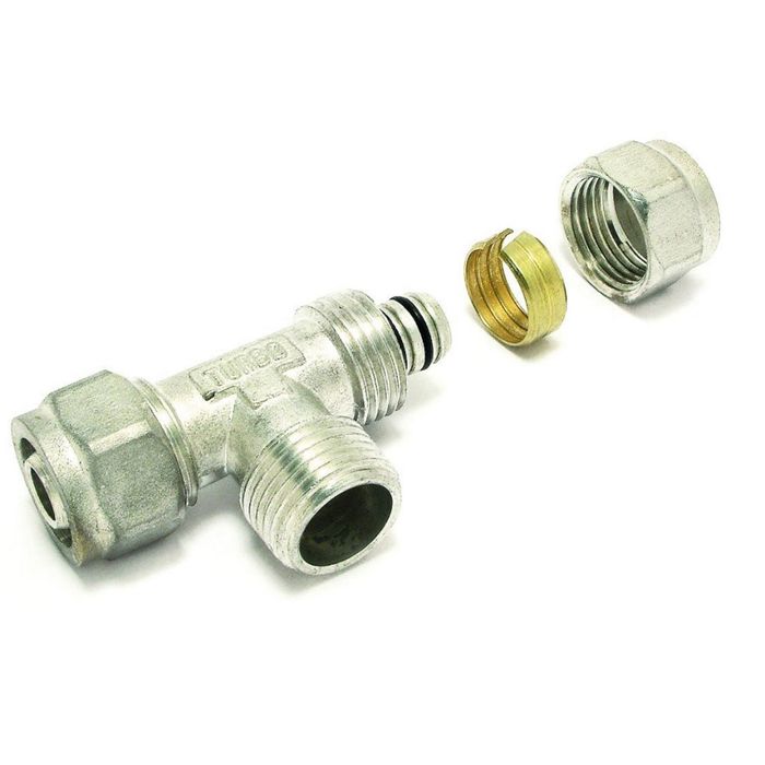 Тройник обжимной Comap 9468314, 16х1/2"х16, наружная резьба