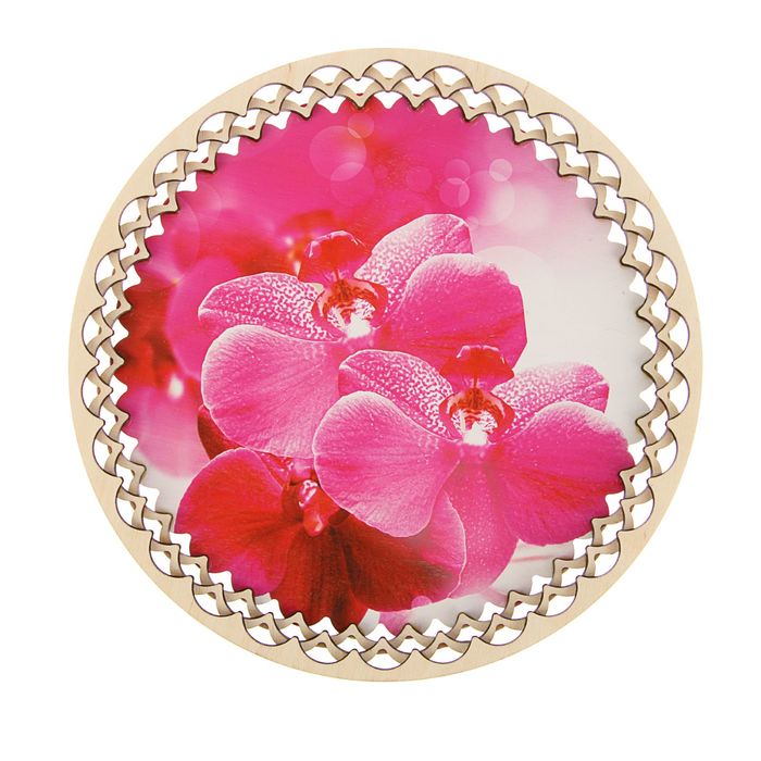 Поднос "Орхидеи" 25х25см