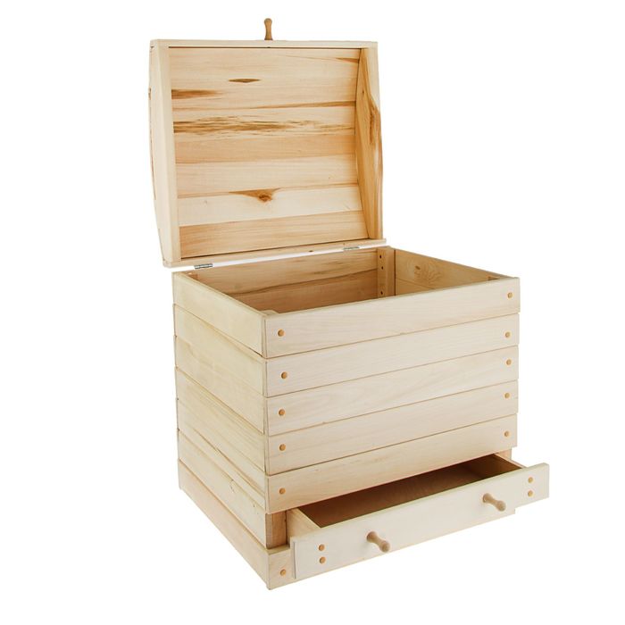 Сундук "Глобус" 55х49х59см, липа "Добропаровъ"