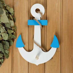 

Вешалка «Якорь» белый 36х20х6см