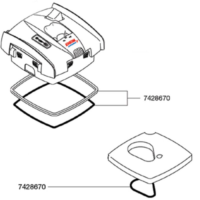 Кольцо уплотнительное для фильтров EHEIM 2076/2078 набор (малое и большое)