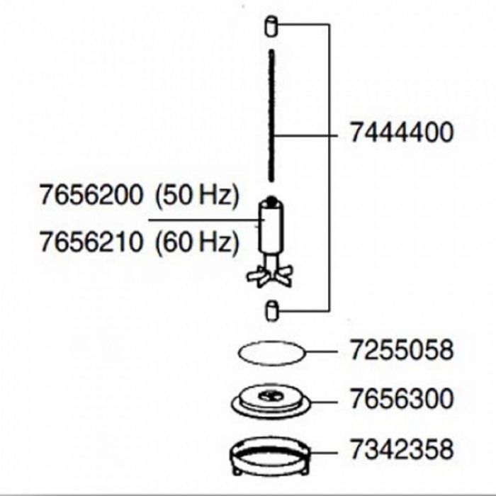 Ось для фильтров и помп EHEIM 2252,2226/27,2322/24,2228/29,2329,2250,1250,3250,3451/50,3445 190049