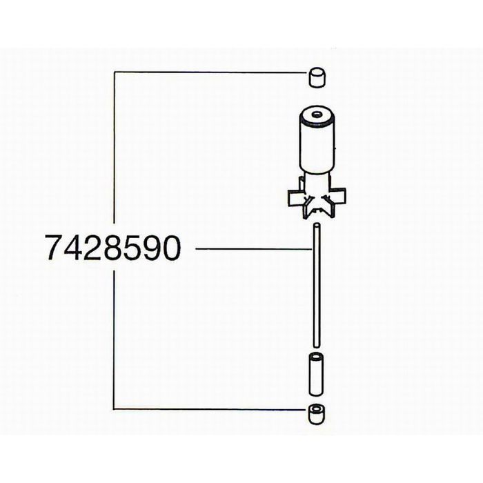 Ось керамическая для фильтров EHEIM 2076/2078