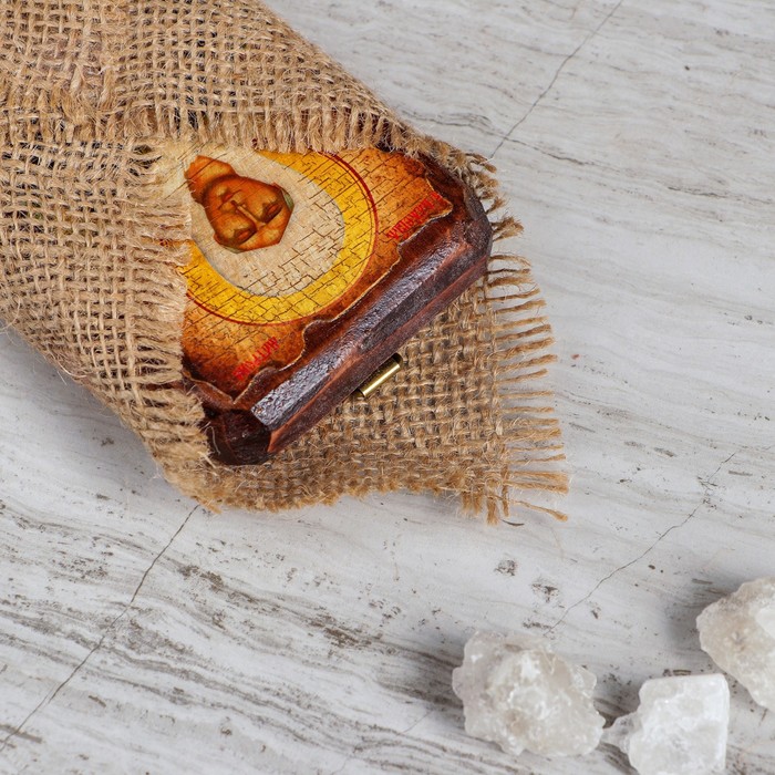 Икона под старину карманная "Матрона", 7х10 см