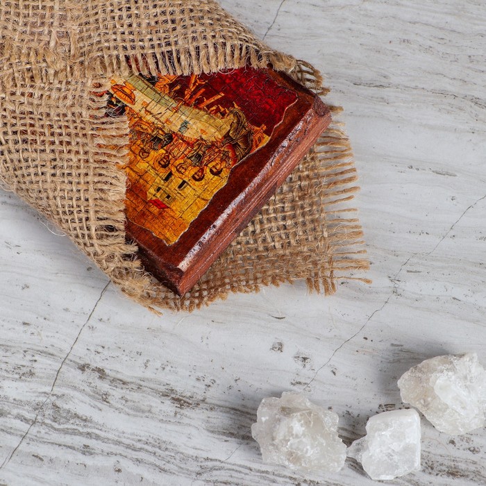 Икона под старину карманная "Тайная вечеря", 7х10 см