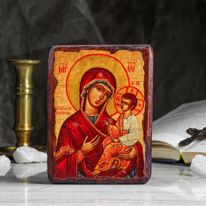 Икона под старину "Скоропослушница", 13х17 см