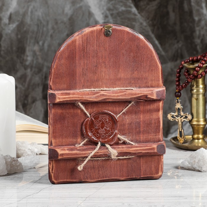 Икона под старину "Ангел-Хранитель", 17х23 см, арка