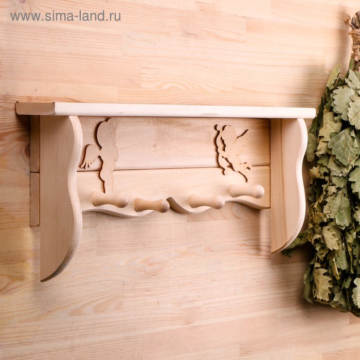 

Полка-вешалка «Уют-Амуры» 55×22×8см