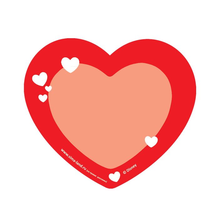 Открытка-валентинка "Самой класнной" Минни Маус, 7х6см