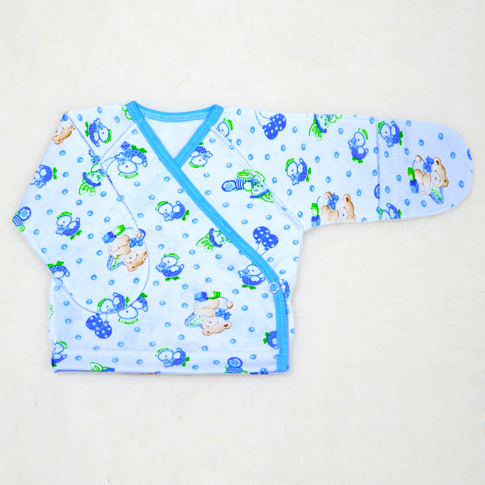 Распашонка на кнопках, 02115-14, цвет МИКС, рост62