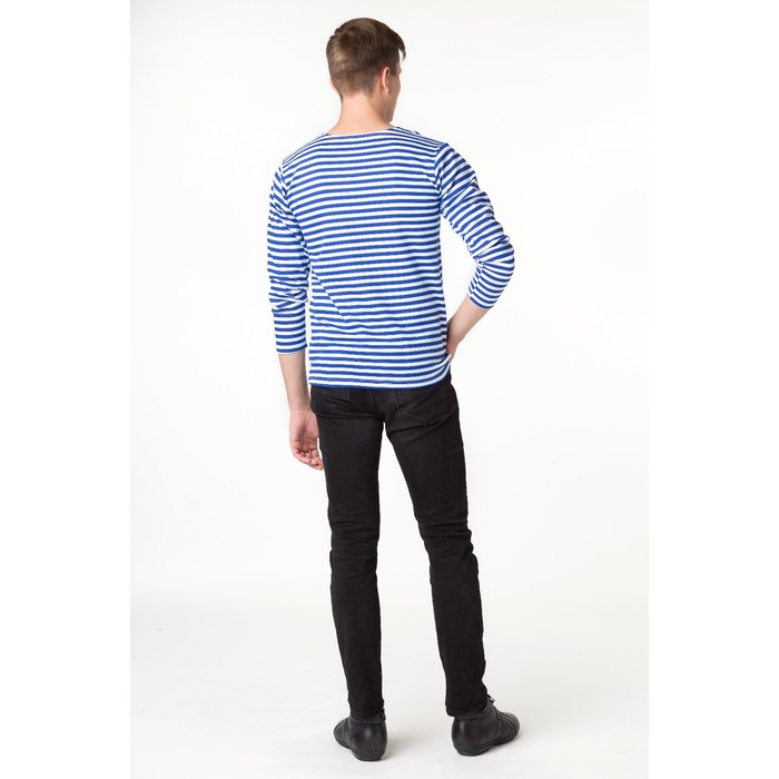 Тельняшка мужская синяя, размер 52